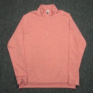 State & Liberty Pullover Mens Medium Red Quarter Zip Lightweight Long Sleeve